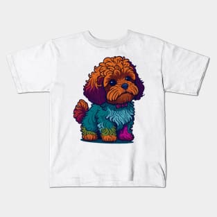 Cavapoo Portrait Kids T-Shirt